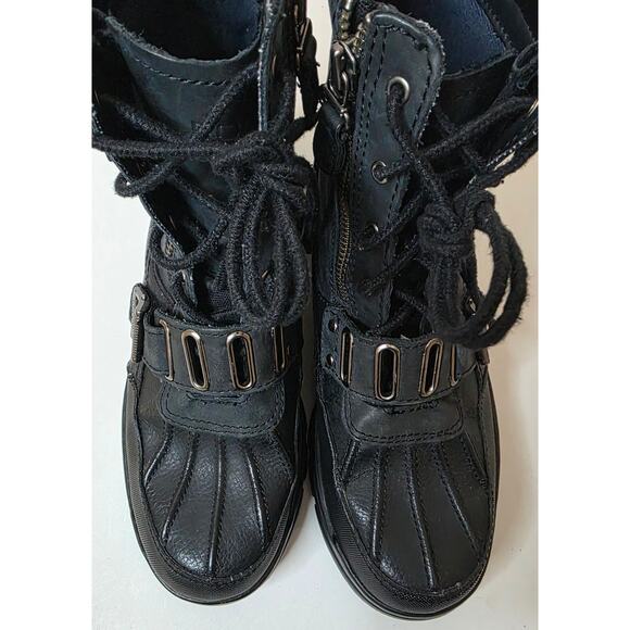 Polo Ralph Lauren Andres III Black Buckle Duck Boots Men\'s Size 7 main image 8